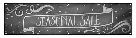 CGSignLab | מכירה עונתית -באנר Chalk באנר ויניל חיצוני כבד | 8'x2 '